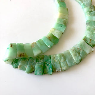 Natural Raw Chrysoprase Layout Necklace Gemstone Bib Necklace Cleopatra Necklace Collar Necklace For Women, 14" 14mm To 27mm, GDS1916