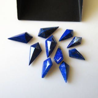 10 Pieces 16x8mm to 20x10mm Natural Lapis Lazuli Blue Color Fancy Kite Shaped Shield Shape Faceted Loose Gemstones, GDS1925/3