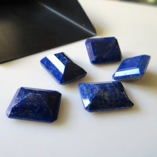 2 Pieces 16x12mm Each Natural Lapis Lazuli Blue Color Cushion Shaped Faceted Loose Gemstones For Making Jewelry GDS1925/12
