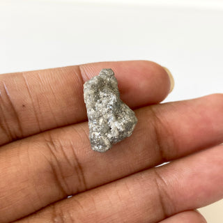 14.20CTW OOAK 20.5mm Natural Grey Raw Uncut Diamond Loose, Natural Rough Conflict Free Loose Diamond For Jewelry, DDS656/7