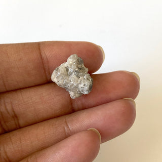 8.75CTW 14.5mm Natural Grey/White Conflict Free Earth Mined Rough Raw Uncut Diamond, Natural Raw Rough Loose Diamond For Jewelry, DDS656/13