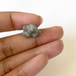 8.80CTW OOAK 15mm Natural Grey Conflict Free Earth Mined Rough Raw Uncut Diamond, Natural Raw Rough Loose Diamond For Jewelry, DDS656/14