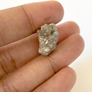 15.30CTW OOAK 18mm Natural Grey Conflict Free Earth Mined Rough Raw Uncut Diamond, Natural Raw Rough Loose Diamond For Jewelry, DDS656/16