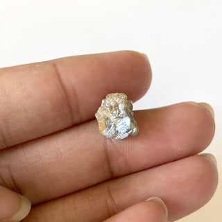 3.25CTW OOAK 10mm Natural Yellow Grey Conflict Free Earth Mined Rough Uncut Diamond, Natural Loose Diamond For Jewelry, DDS656/25