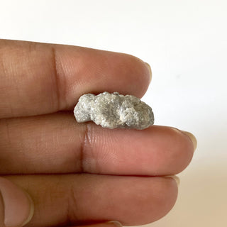 12.90CTW OOAK 17mm Natural Grey/White Conflict Free Earth Mined Uncut Diamond, Natural Raw Rough Loose Diamond For Jewelry, DDS656/32