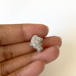 7.80CTW/12.5mm Natural Grey Rough Raw Conflict Free Earth Mined Diamond Loose, Natural Loose Diamond For Jewelry Collectibles, DDS656/11