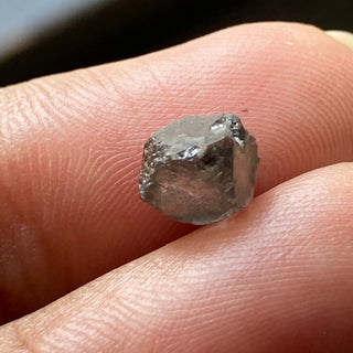 1.60CTW OOAK 6.6mm Natural Grey/Black Salt And pepper Conflict Free Earth Mined Uncut Raw Rough Loose Diamond For Jewelry, DDS656/47
