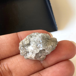 Rare 35.10CTW OOAK 23mm Natural Grey Rough Raw Diamond Loose, Natural Conflict Free Earth Mined Loose Diamond Jewelry/Collectible, DDS656/3
