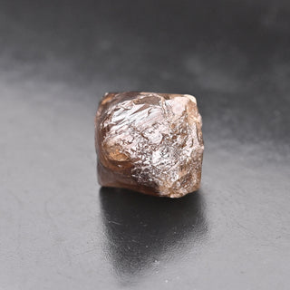 9.8mm/4.30CTW Cognac Champagne Brown Natural Crystal Diamond Loose, Clear Rough Raw Diamond Octahedron, DDS677/3