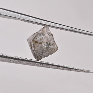 8mm/2.05CTW Cognac Champagne Brown Grey Natural Diamond Crystal Loose, Sparkly Conflict Free Octahedron Rough Raw Diamonds, DDS666/2