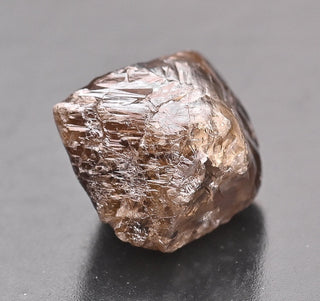 9.8mm/4.30CTW Cognac Champagne Brown Natural Crystal Diamond Loose, Clear Rough Raw Diamond Octahedron, DDS677/3