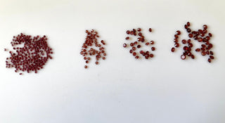 20 Pieces Tiny Calibrated Garnet Faceted Round Gemstones Loose. Wholesale Natural 2mm/2.5mm/3.5mm/4.5mm Melee Size Garnet, GDS1926