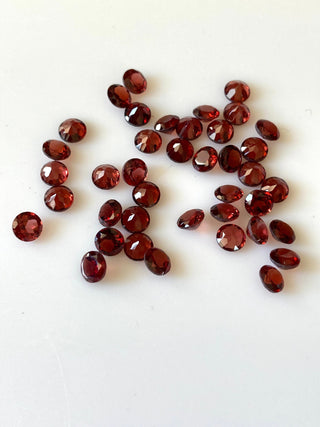 20 Pieces Tiny Calibrated Garnet Faceted Round Gemstones Loose. Wholesale Natural 2mm/2.5mm/3.5mm/4.5mm Melee Size Garnet, GDS1926