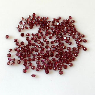 20 Pieces Tiny Calibrated Garnet Faceted Round Gemstones Loose. Wholesale Natural 2mm/2.5mm/3.5mm/4.5mm Melee Size Garnet, GDS1926