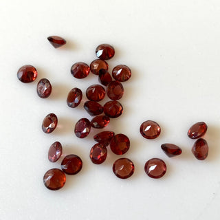 20 Pieces Tiny Calibrated Garnet Faceted Round Gemstones Loose. Wholesale Natural 2mm/2.5mm/3.5mm/4.5mm Melee Size Garnet, GDS1926