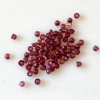 20 Pieces Tiny Calibrated Garnet Smooth Round Gemstones Loose. Wholesale Natural 1.5mm/2mm/2.5mm/3mm Melee Size Garnet, GDS1927