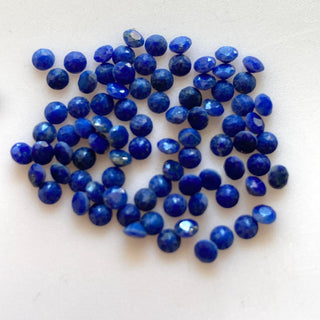 20 Pieces Tiny Calibrated Lapis Lazuli Faceted Round Gemstones Loose. Wholesale Natural 2mm/3.5mm/4.5mm Melee Size Lapis, GDS1931