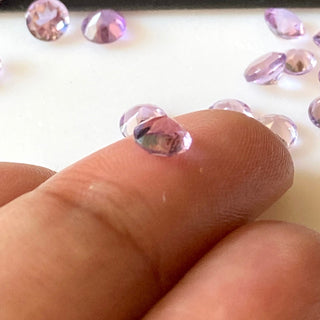 20 Pieces Tiny Calibrated Amethyst Faceted Round Gemstones Loose. Wholesale 3.5mm/4.5mm Melee Size Natural Amethyst, GDS1934