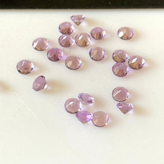 20 Pieces Tiny Calibrated Amethyst Faceted Round Gemstones Loose. Wholesale 3.5mm/4.5mm Melee Size Natural Amethyst, GDS1934