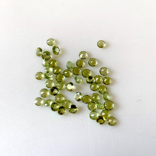 20 Pieces Tiny Calibrated Peridot Faceted Round Gemstones Loose. Wholesale 2.5mm/3.5mm/4.5mm Melee Size Natural Peridot, GDS1936