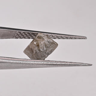 8mm/2.05CTW Cognac Champagne Brown Grey Natural Diamond Crystal Loose, Sparkly Conflict Free Octahedron Rough Raw Diamonds, DDS666/2