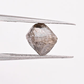 8.5mm/3.40CTW Cognac Champagne Brown/Grey Natural Diamond Crystal Loose, Sparkly Conflict Free Octahedron Rough Raw Diamonds, DDS666/3