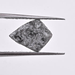 3.0CTW/12mm Shield Kite Shape Grey Conflict Free Earth Mined Raw Rough Loose Diamond, Laser Cut Natural Diamond Loose For Jewelry, DDS668/16
