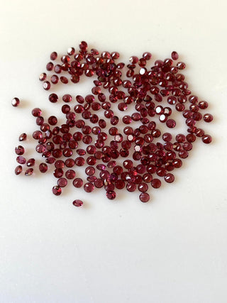 20 Pieces Tiny Calibrated Garnet Faceted Round Gemstones Loose. Wholesale Natural 2mm/2.5mm/3.5mm/4.5mm Melee Size Garnet, GDS1926