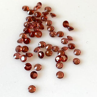 20 Pieces Tiny Calibrated Garnet Faceted Round Gemstones Loose. Wholesale Natural 2mm/2.5mm/3.5mm/4.5mm Melee Size Garnet, GDS1926