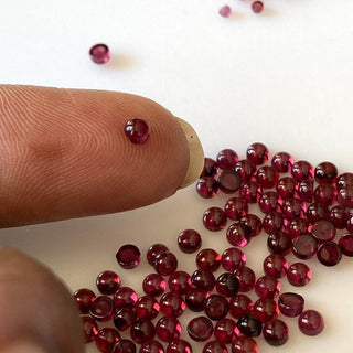 20 Pieces Tiny Calibrated Garnet Smooth Round Gemstones Loose. Wholesale Natural 1.5mm/2mm/2.5mm/3mm Melee Size Garnet, GDS1927