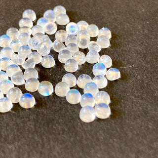 30 Pieces Tiny Calibrated Moonstone Smooth Round Gemstones Loose, Wholesale Natural 1.5mm/2mm/2.5mm/3mm Melee Size Moonstones, GDS1930