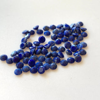 20 Pieces Tiny Calibrated Lapis Lazuli Faceted Round Gemstones Loose. Wholesale Natural 2mm/3.5mm/4.5mm Melee Size Lapis, GDS1931