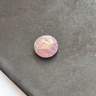OOAK 3.7mm/0.21 CTW Pink Round Faceted Rose Cut Diamond Loose, Natural Conflict Free Earth Mined Pink Loose Diamond For Ring, DDS698/7