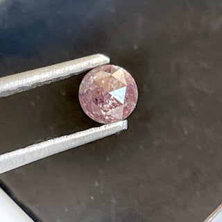 OOAK 4mm/0.25 CTW Pink Round Faceted Rose Cut Diamond Loose, Natural Conflict Free Earth Mined Pink Loose Diamond For Ring, DDS698/16