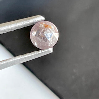 OOAK 3.2mm/0.14 CTW Pink Round Faceted Rose Cut Diamond Loose, Natural Conflict Free Earth Mined Pink Loose Diamond For Ring, DDS698/17