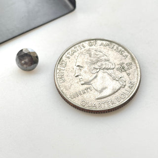1.29 CTW/6.6mm Natural Clear Black Salt And Pepper Solitaire Round Brilliant Cut Faceted Diamond Loose For Ring, DDS696/2