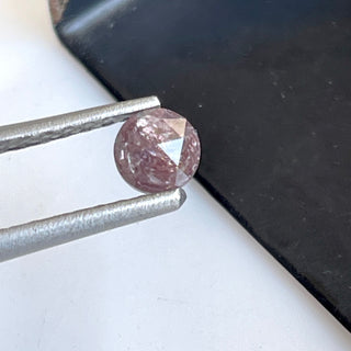 OOAK 4mm/0.25 CTW Pink Round Faceted Rose Cut Diamond Loose, Natural Conflict Free Earth Mined Pink Loose Diamond For Ring, DDS698/16