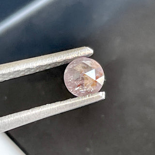 OOAK 3.2mm/0.14 CTW Pink Round Faceted Rose Cut Diamond Loose, Natural Conflict Free Earth Mined Pink Loose Diamond For Ring, DDS698/17