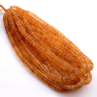 Natural Citrine Tyre Rondelle Beads, 6mm/8mm/12mm Yellow Smooth Citrine Rondelle Beads, Sold As 16 Inch Strand, GDS2021