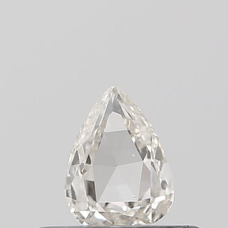 0.18CTW/4.9mm Clear White Pear Shaped Rose Cut Diamond Loose, Faceted Rose Cut Diamond Loose For Ring, DDS695/3