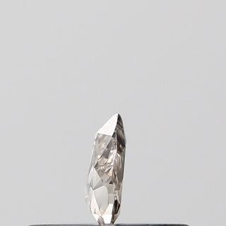 0.11CTW/3.9mm Clear White Brown Pear Shaped Rose Cut Diamond Loose, Faceted Rose Cut Diamond Loose For Ring, DDS695/9