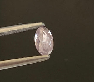 5mm/0.28CTW Fancy Light Pink I3 Clarity Oval Shaped Faceted Rose Cut Loose Diamond, Natural Untreated Pink Diamond Loose For Ring, DDS704/14