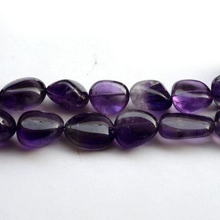 Amethyst Smooth Oval Tumble Beads, 12mm to 19mm Light Purple Loose Gemstone Tumble Beads, Sold As 16 Inch Strand, GDS2088