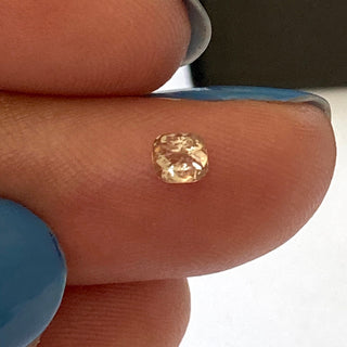 0.17CTW/3.3mm Fancy Brownish Orangy Pink I2 Cushion Shape Faceted Double Cut Diamond Loose, Natural Untreated Diamond For RIng, DDS704/24