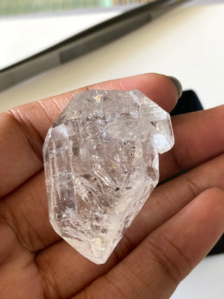 OOAK Huge 41x27mm Clear White Herkimer Diamond Loose, Raw Rough Herkimer Diamond Cluster Loose Gemstone, Single Collectable Piece, GDS2123/2