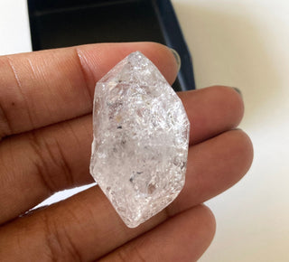 OOAK Huge 34x20mm Clear White Herkimer Diamond Loose, Raw Rough Herkimer Diamond Crystal Gemstone, Collectable Piece, GDS2123/4