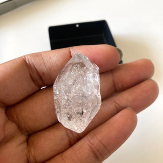 OOAK Huge 34x20mm Clear White Herkimer Diamond Loose, Raw Rough Herkimer Diamond Crystal Gemstone, Collectable Piece, GDS2123/4