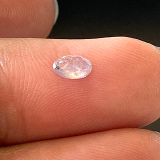 5mm/0.28CTW Fancy Light Pink I3 Clarity Oval Shaped Faceted Rose Cut Loose Diamond, Natural Untreated Pink Diamond Loose For Ring, DDS704/14