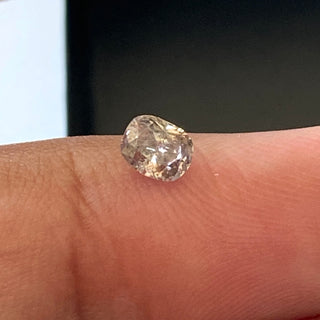 4.5mm/0.25CTW Natural Fancy Brown Salt And Pepper Cushion Shaped Faceted Loose Diamond, Brown Rose Cut Diamond Loose For Ring, DDS704/31