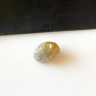 OOAK 1.80CTW 8.2mm Rare Natural Grey/Yellow Two Tone Raw Rough Diamond Loose, Rough Diamond For Ring Pendant, DDS722/15